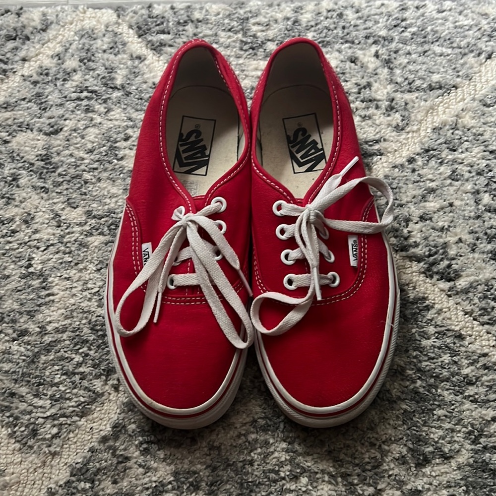 Vans Red Authentic Sneakers / Women’s size 7.5 - minimally worn